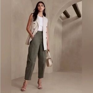 Banana Republic Olive Green The Barrel Pant